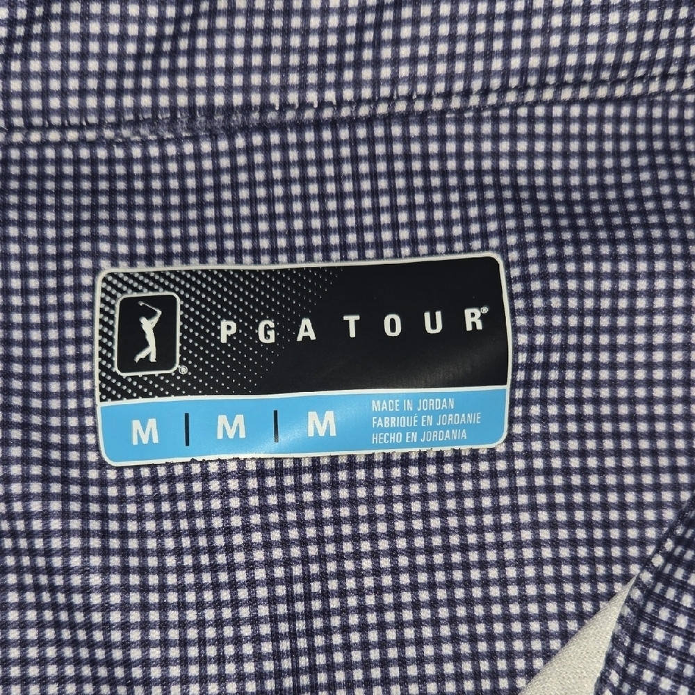 PGA Tour Men's Polo Shirt - Blue Gray - Picture 5 of 6